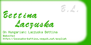 bettina laczuska business card